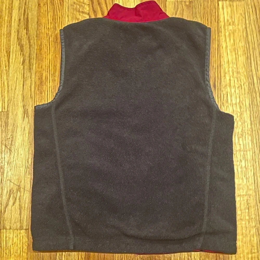 Nike Vest Maroon Crimson Black Nylon Fleece Medium